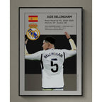 Jude Bellingham Real Madrid poster graphic wall art
