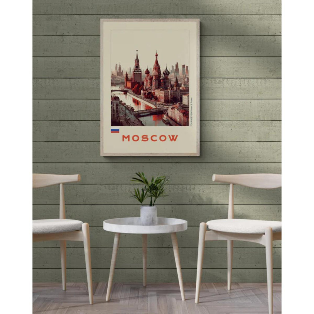 Moscow digital abstract poster artwork