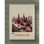 Moscow digital abstract poster artwork