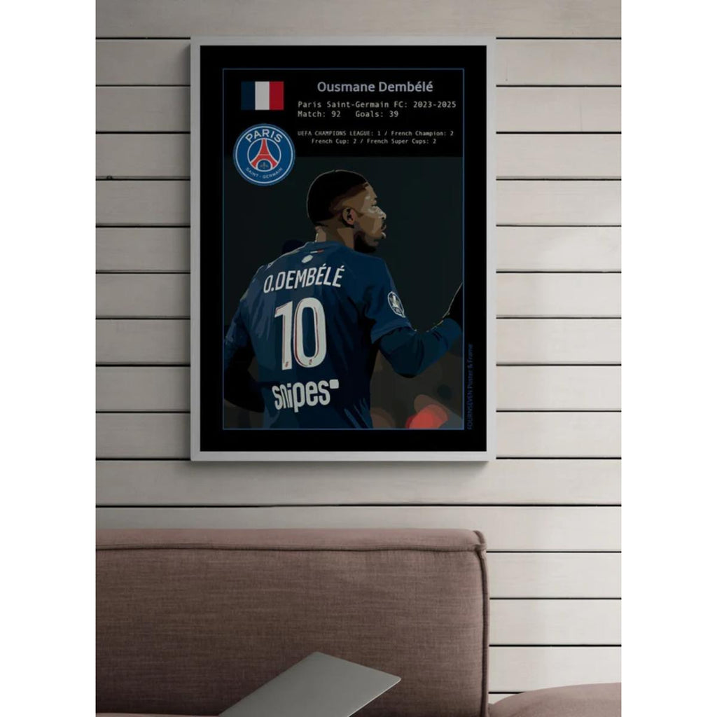Ousmane Dembélé graphic poster digital download  