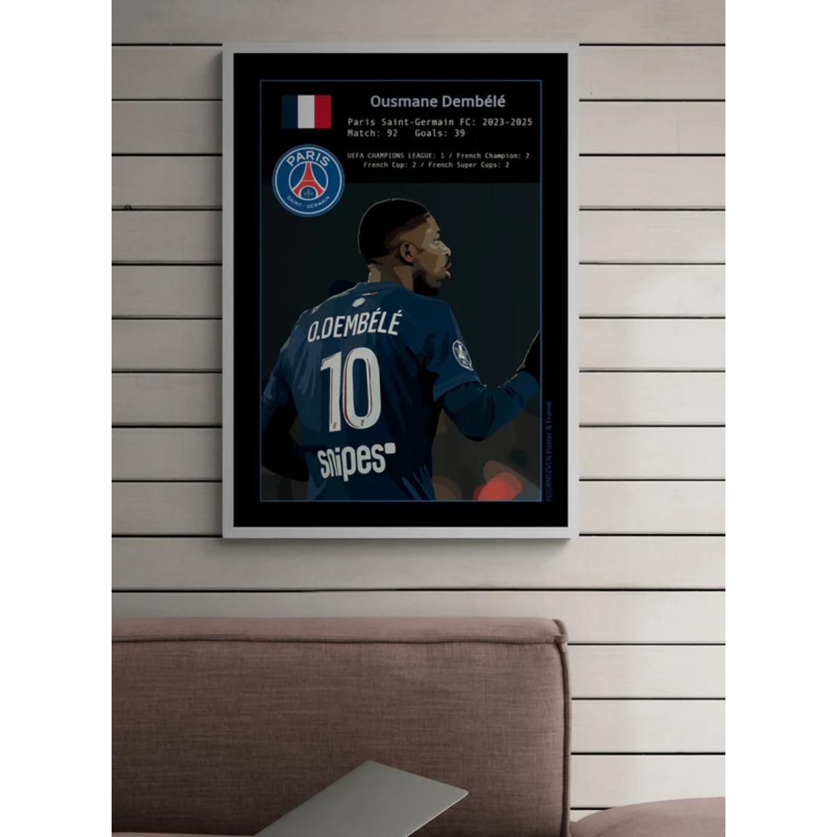 Ousmane Dembélé graphic poster digital download  