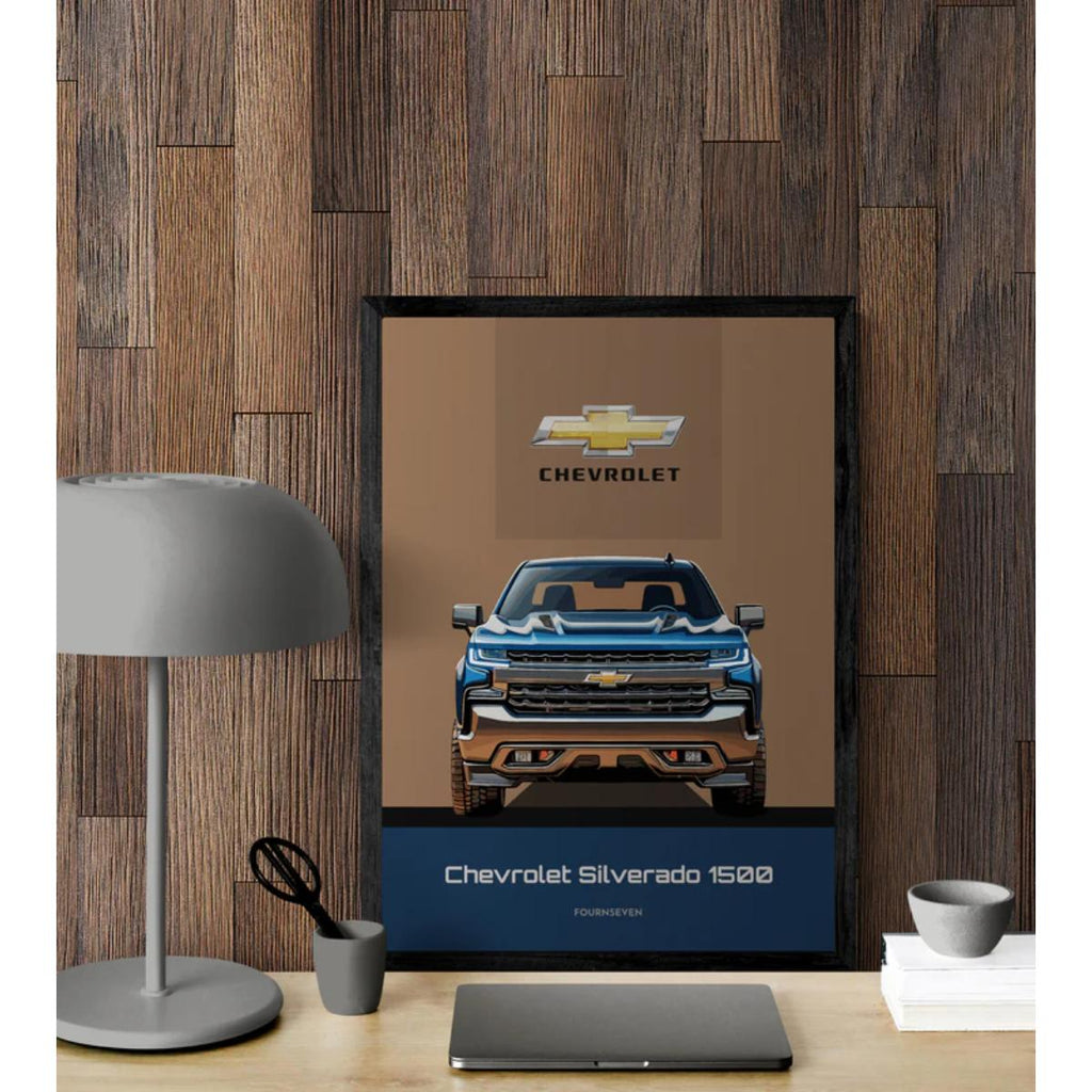 Chevrolet Silverado 1500 graphic poster roll view