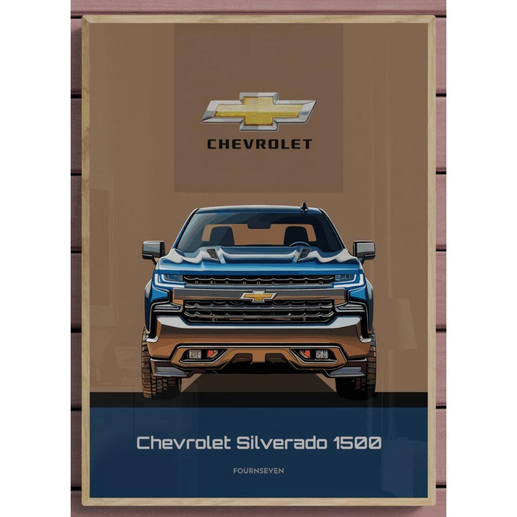 Chevrolet Silverado 1500 graphic poster roll view