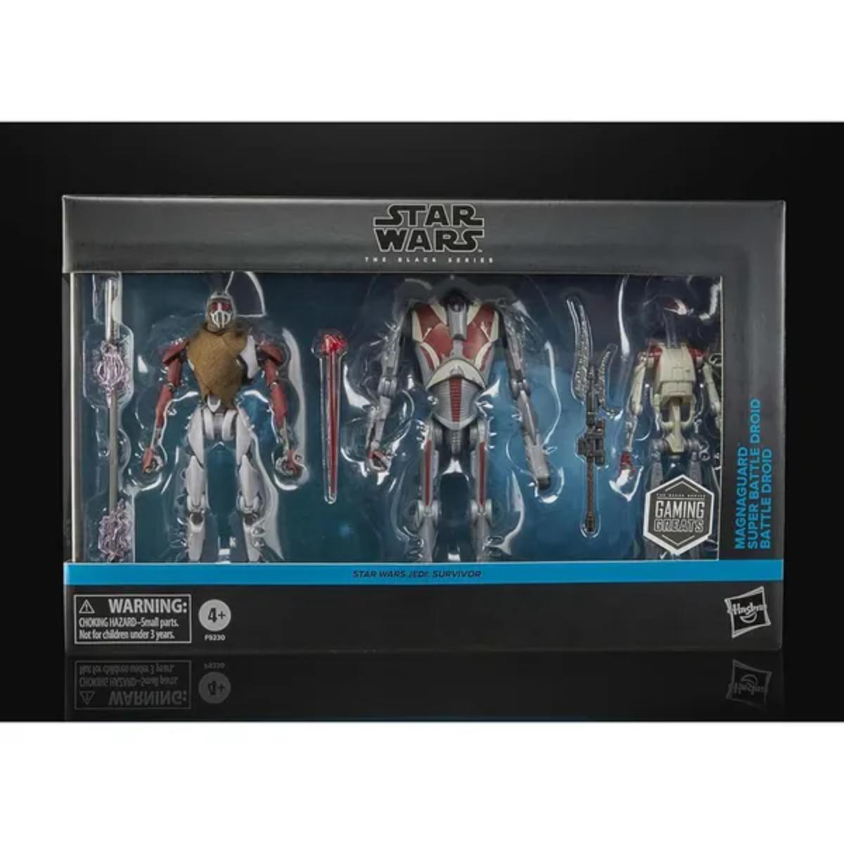 Black Series Jedi Survivor 3-pack MagnaGuard Super Battle Droid Battle Droid in box