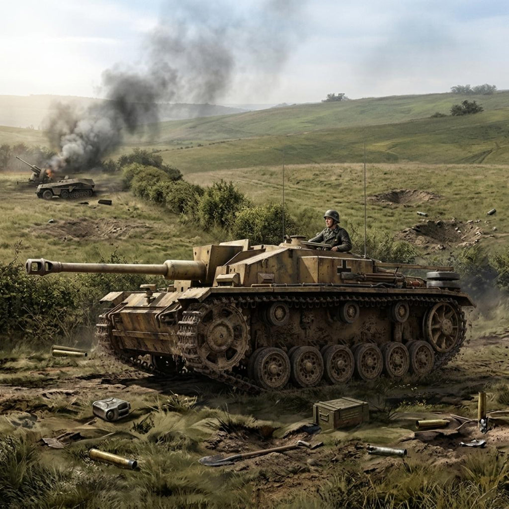 Takom 1:35 German StuG III Ausf. F late production model kit product image