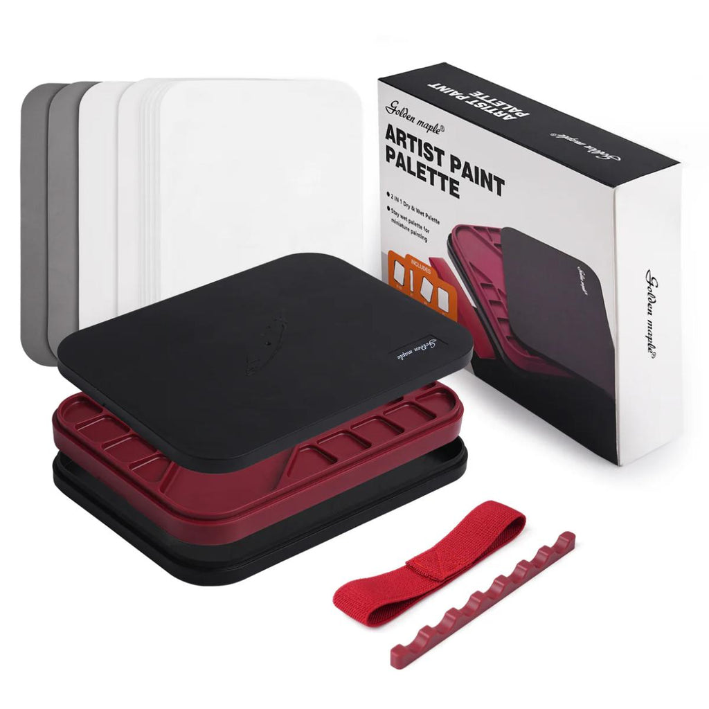 2 in 1 wet palette kit miniature painting acrylic paint stay wet palette