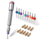Golden Maple Mini Hand Drill Set with Precision Pin Vise 10 Drill Bits and 10 Collets
