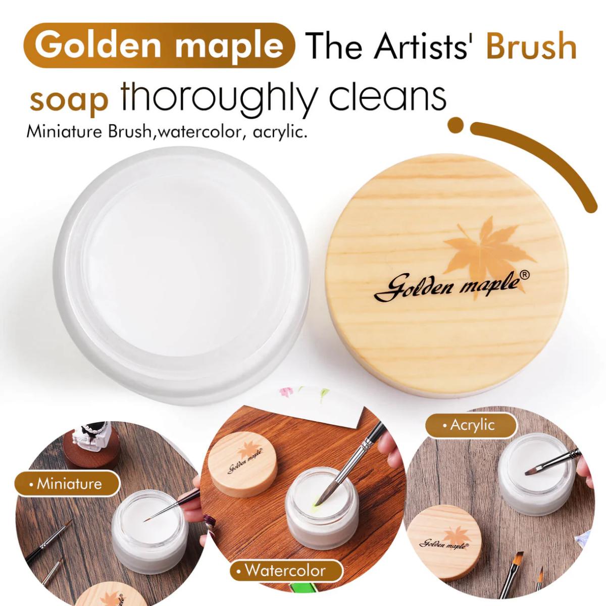artist brush cleaner soap solid bar