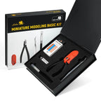 Golden Maple Miniature Craft Tool Kit with precision nippers, hobby knife, tweezers and sanding tools for model making