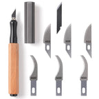 Golden Maple Precision Craft Knife Set with 6 Replacement Blades for Miniature Model Making