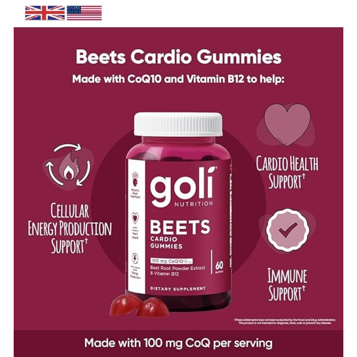 Goli Beets Gummies  Heart Health  Cardio Support