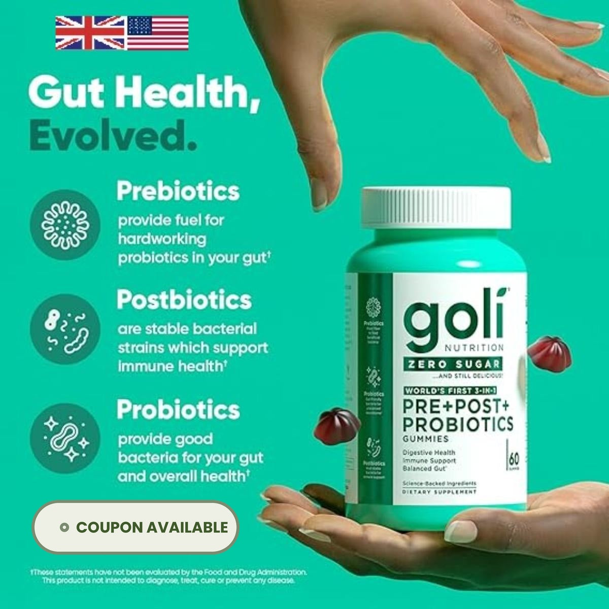 goli pre probiotic gummies