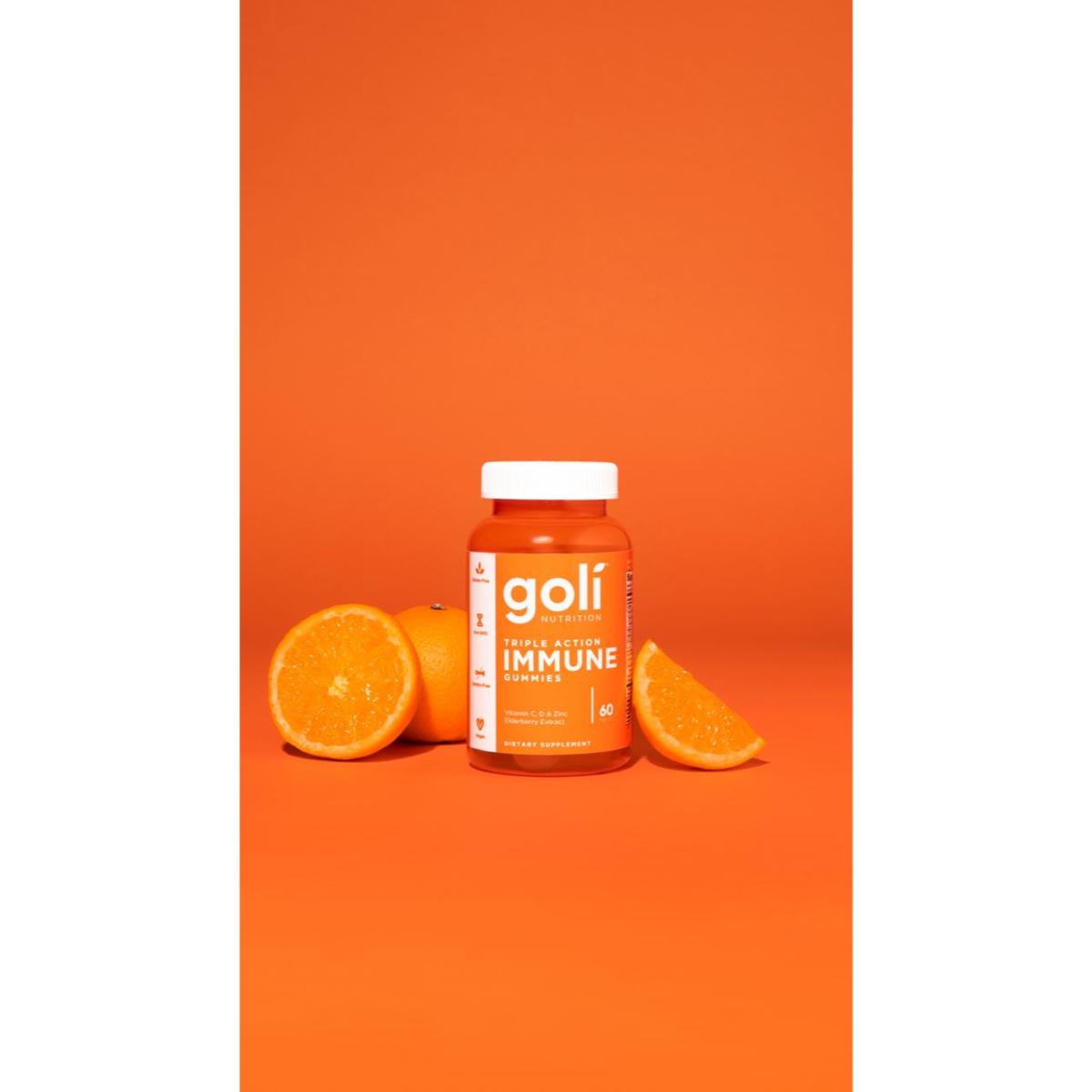 Goli® Triple Action Immune Vegan Beauty Gummies 