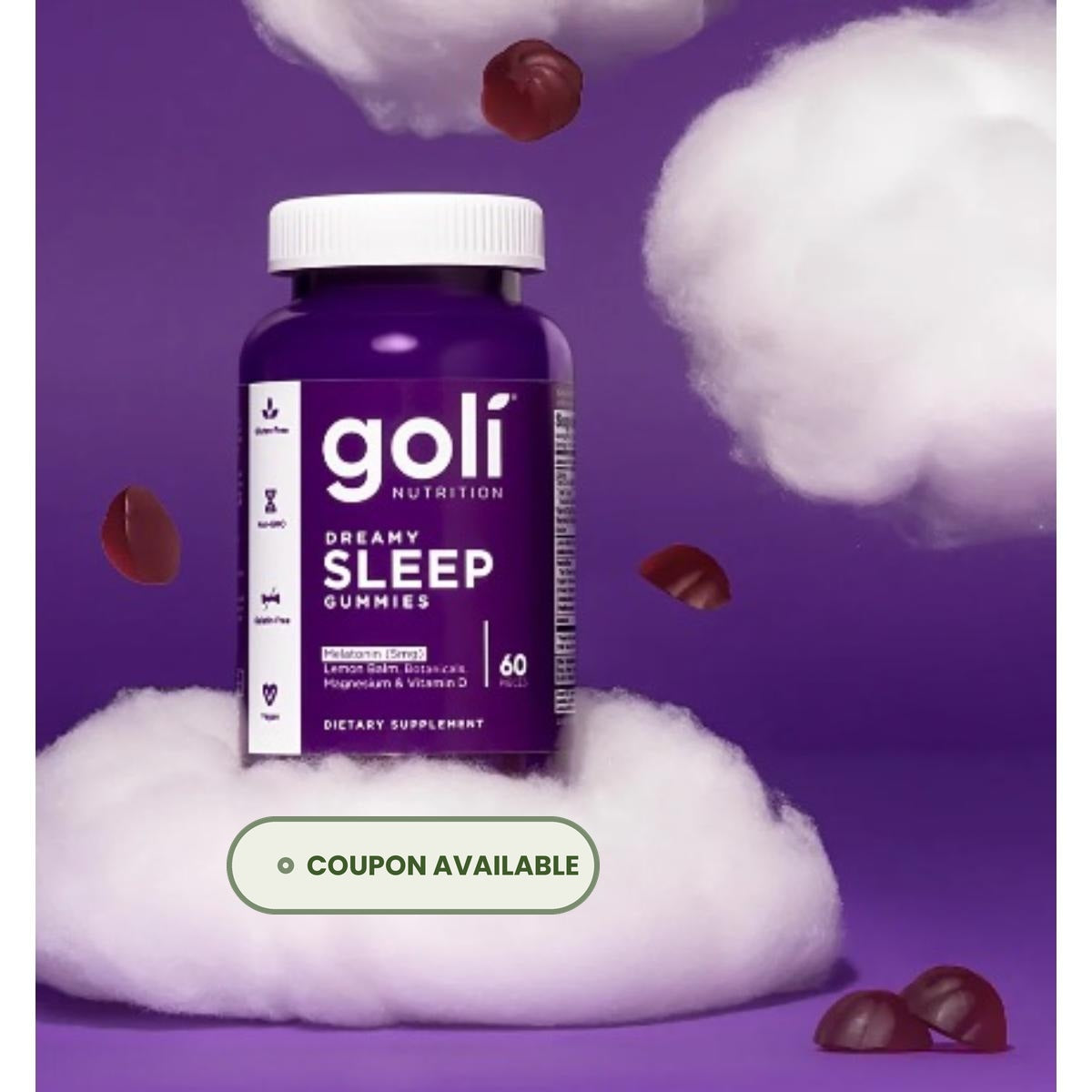 Goli® Sleep Gummies  Vegan Melatonin  Restful Nights