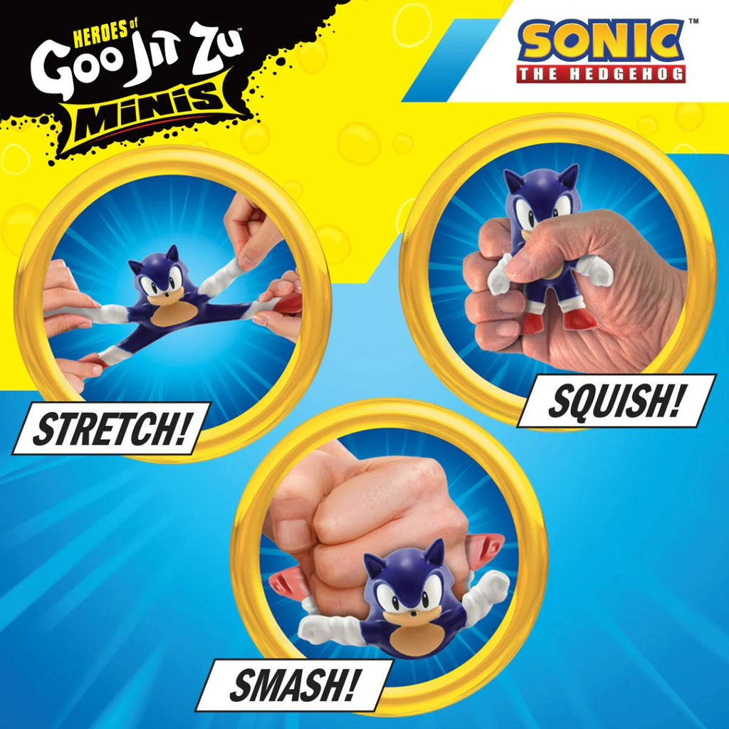 Heroes of Goo Jit Zu Sonic Minis stretchy Sonic figure