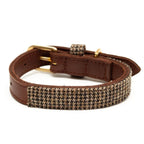 GREAT & SMALL Hawkhurst Leather Tweed Dog Collar