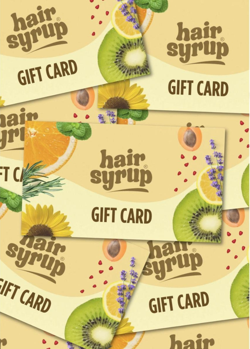 Hair Syrup Digital Gift Card for premium hair care products and beauty gifts