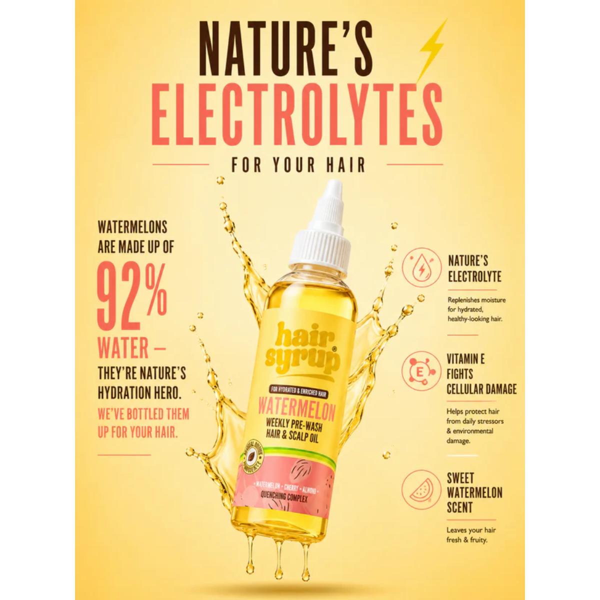 Hair Syrup Watermelon Milk Hydrating Pre-Wash Hair Oil for Dry Hair