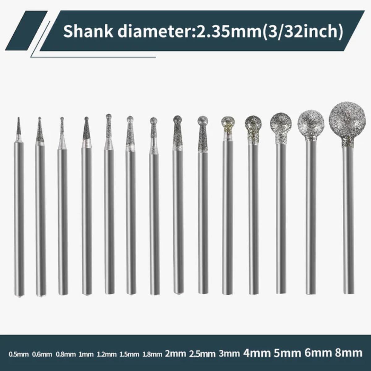 Hanboost 10‑pc ceramic engraving burr set for precision carving and grinding
