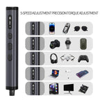 Hanboost 78-in-1 precision electric screwdriver set with rotating book-spine storage box
