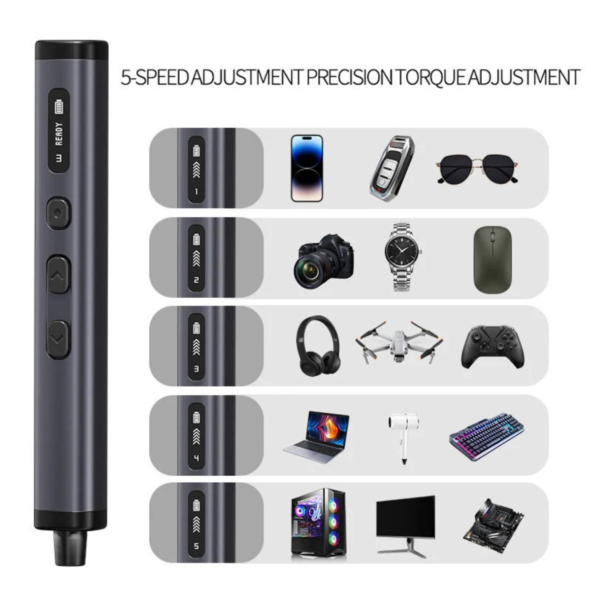 Hanboost 78-in-1 precision electric screwdriver set with rotating book-spine storage box
