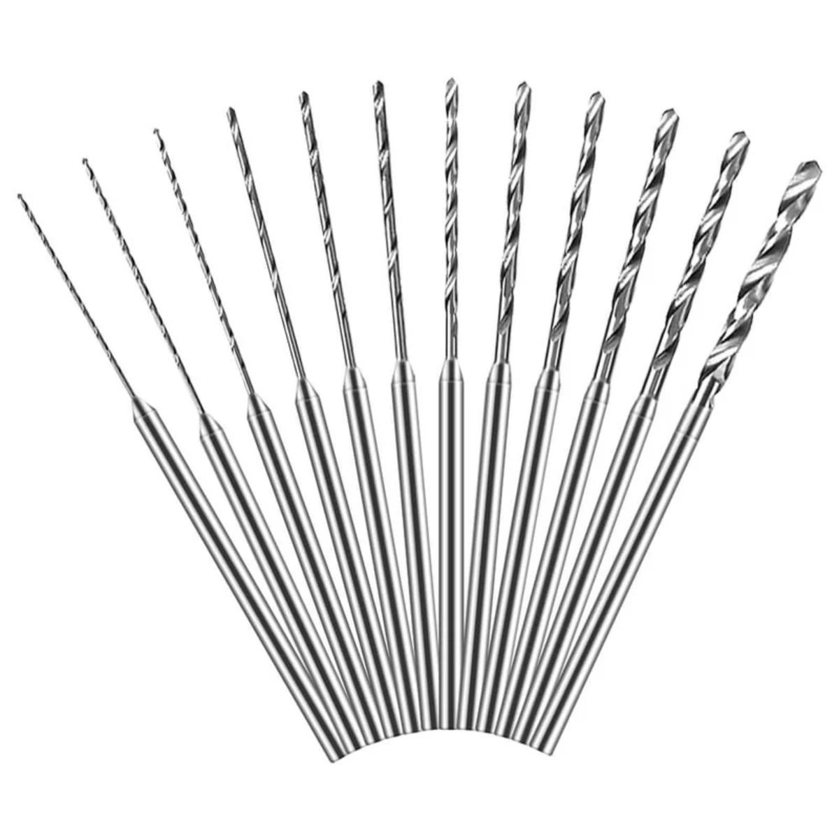 Hanboost 12-piece rotary tool drilling bits set with 2.35 mm shank
