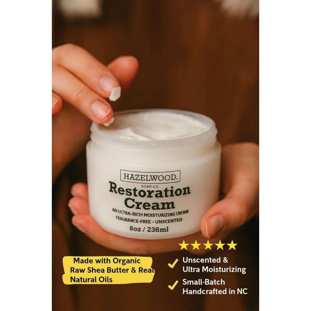 Hazelwood Soap Company Restoration Cream skin moisturizer product image