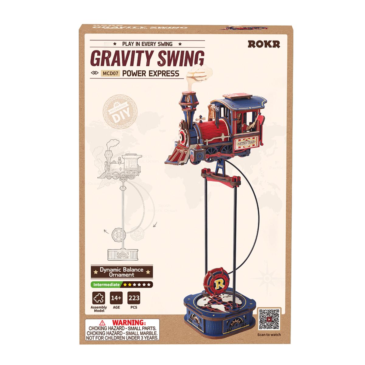 ROKR Power Express MCD07 pendulum wooden model kit