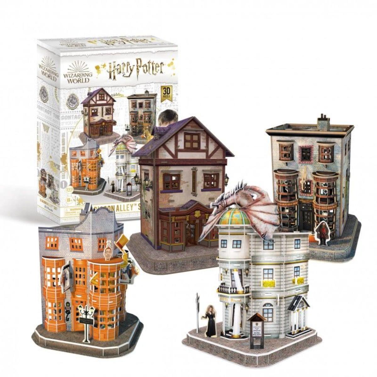 Harry Potter Diagon Alley 4-in-1 3D puzzle set box