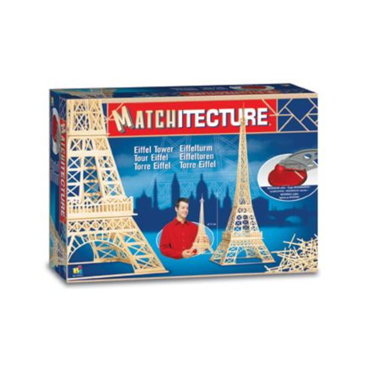 Matchitecture Eiffel Tower matchstick model kit box