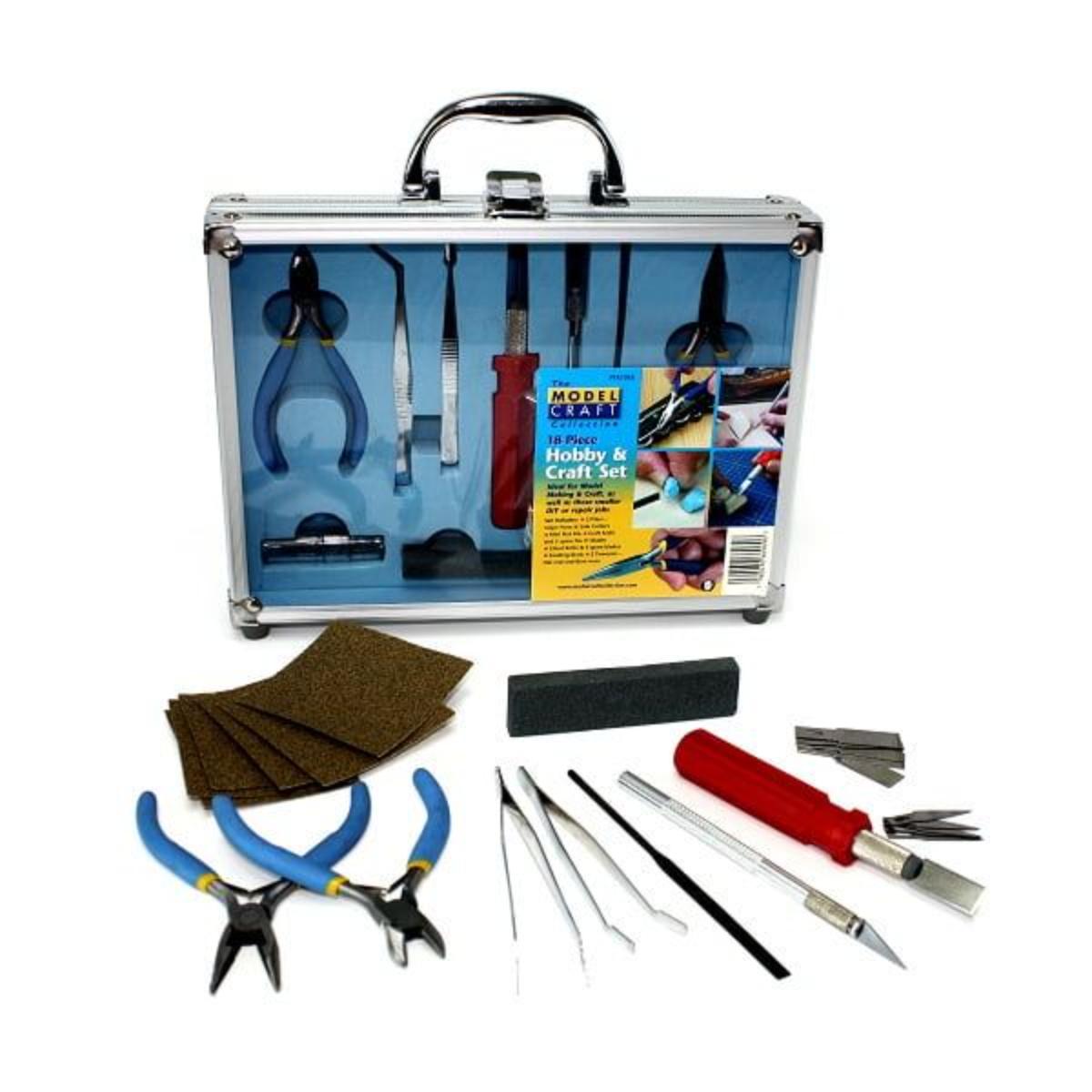 Shesto 18 Piece Hobby & Craft Tool Set – Model Making & DIY Tools