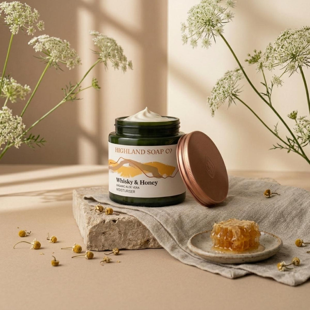 Whisky and Honey Moisturiser 120ml by The Highland Soap Company