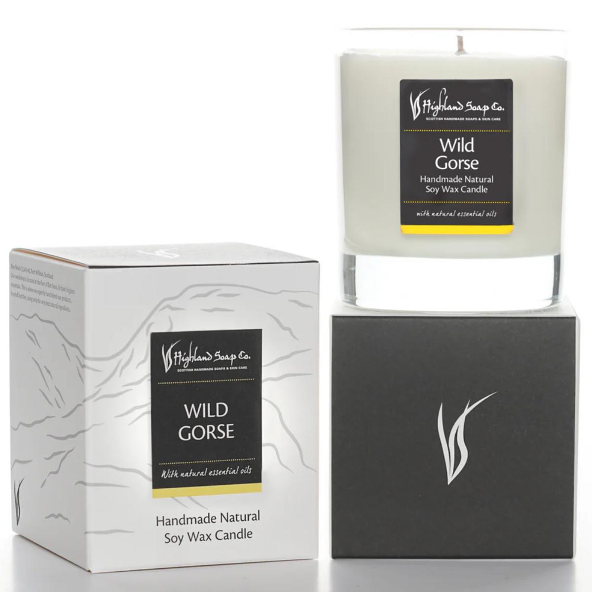 Highland Soaps Wild Gorse candle jar
