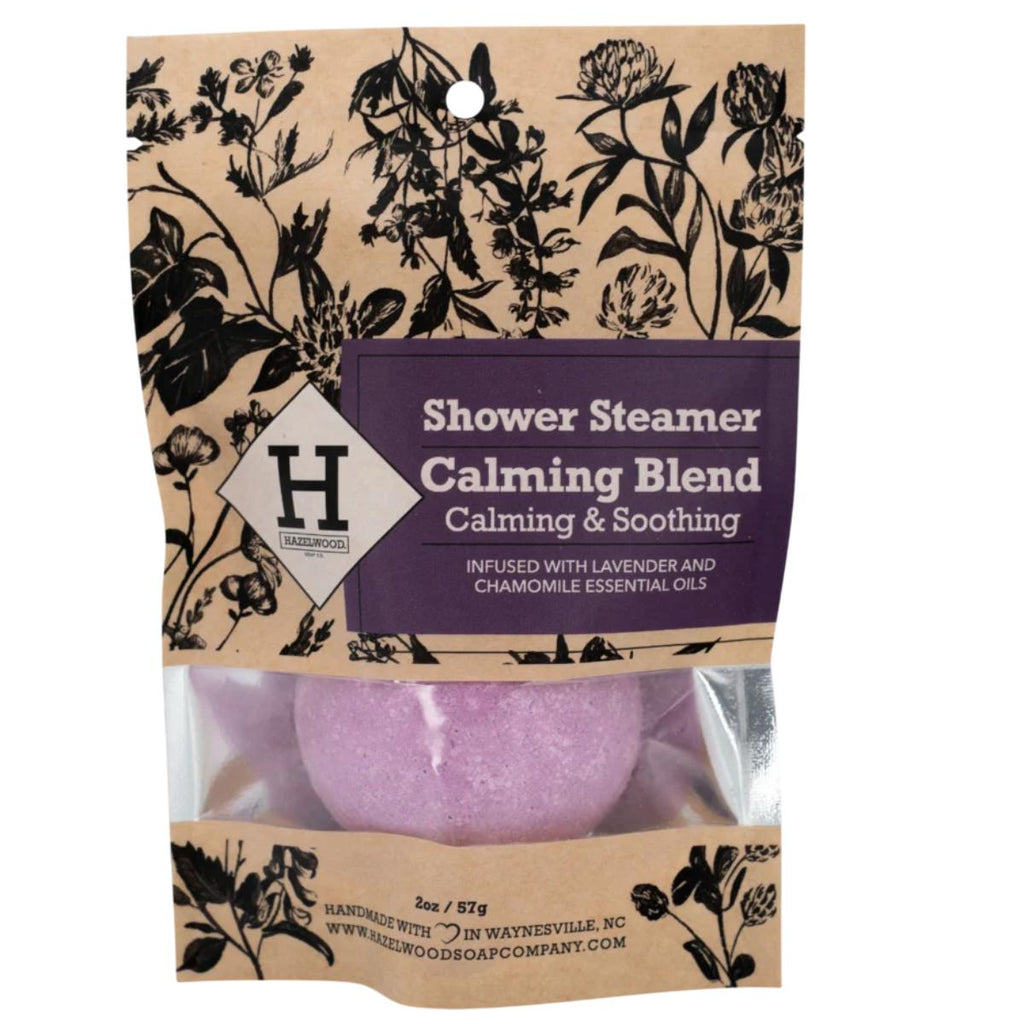 Hazelwood Calming Blend Shower Steamer with Lavender and Chamomile Essential Oils