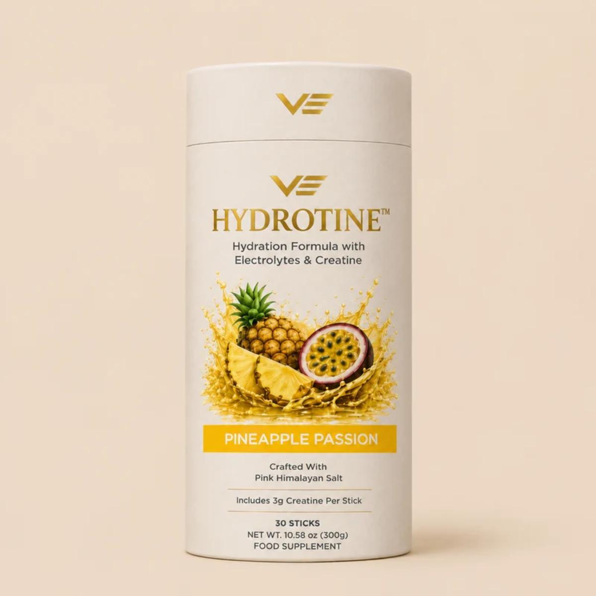 Hydrotine Pineapple Passion electrolyte and creatine drink mix