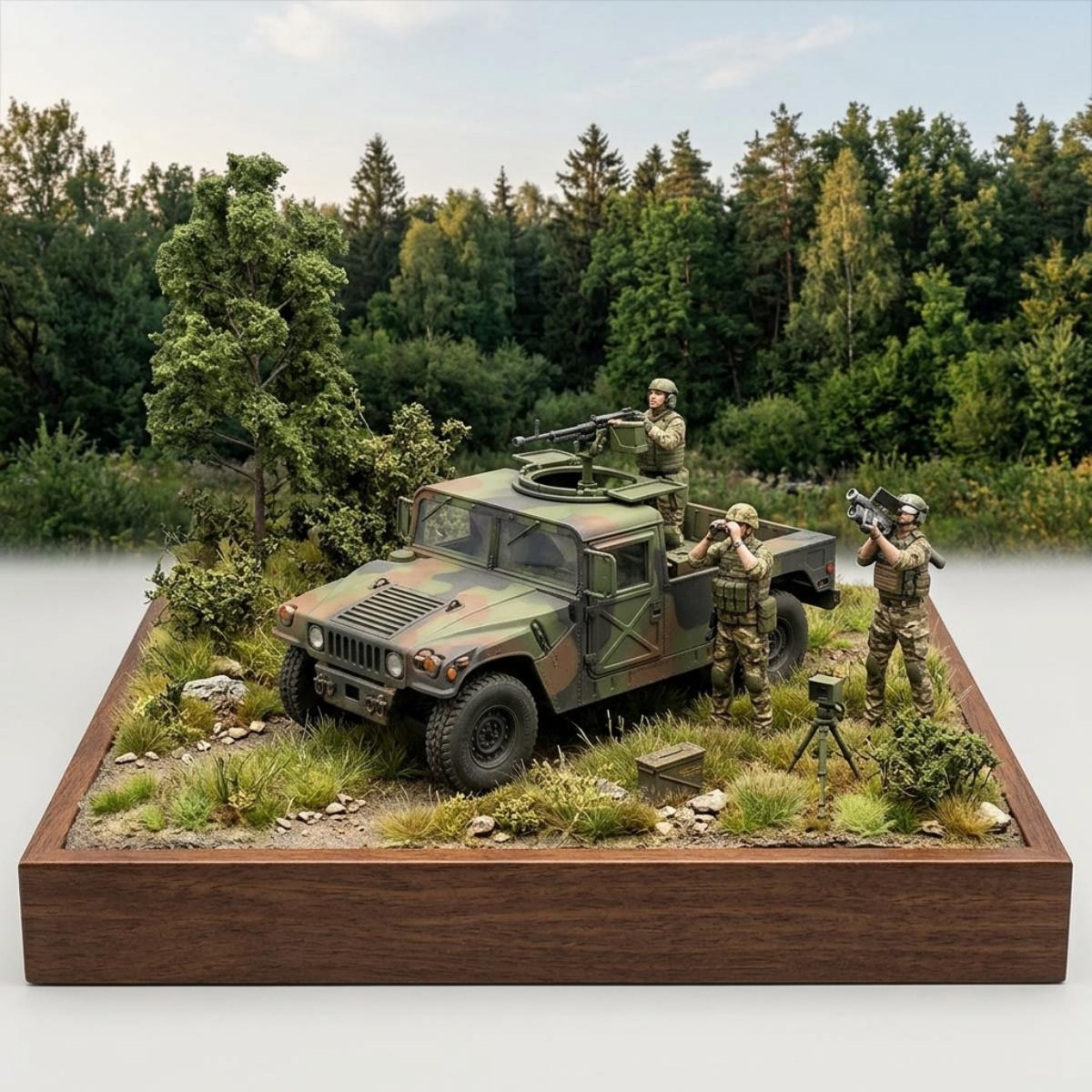 ICM DS3531 Drone Hunters’ Humvee M1097A2 1/35 scale diorama
