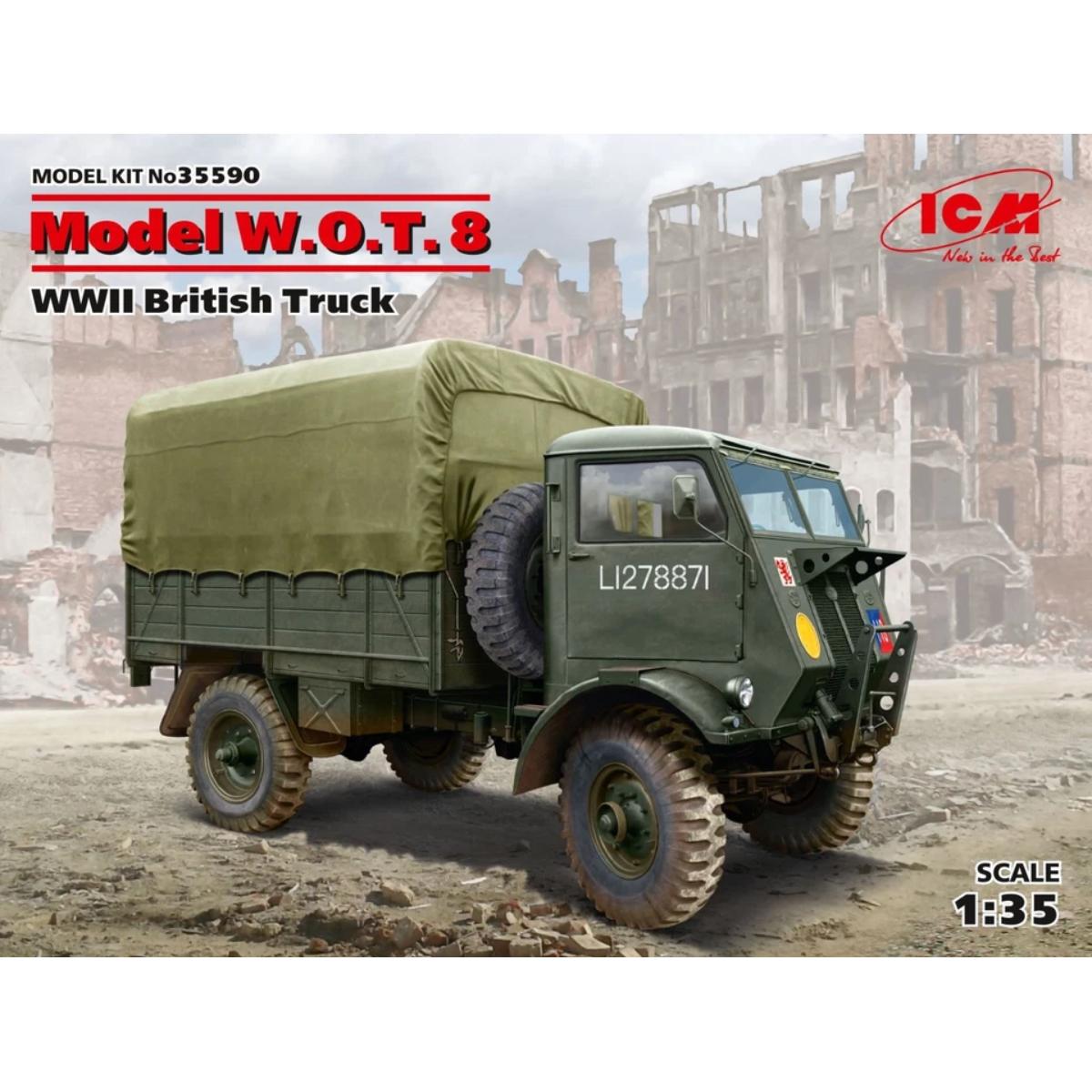 ICM 1:35 W.O.T. 6 WWII British military truck model kit box