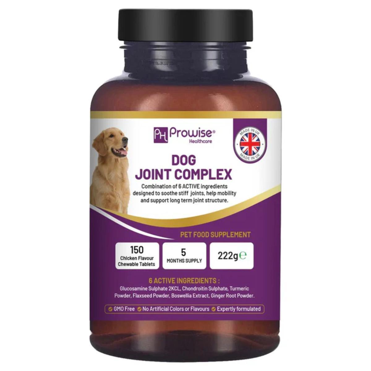 Dog Joint Support 150 chicken chewable tablets UK made for daily dog joint care