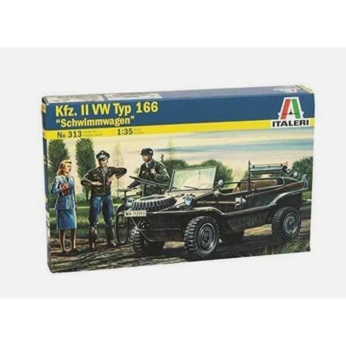 Italeri 1/35 VW Typ 166 Schwimmwagen WWII amphibious vehicle plastic model kit 0313