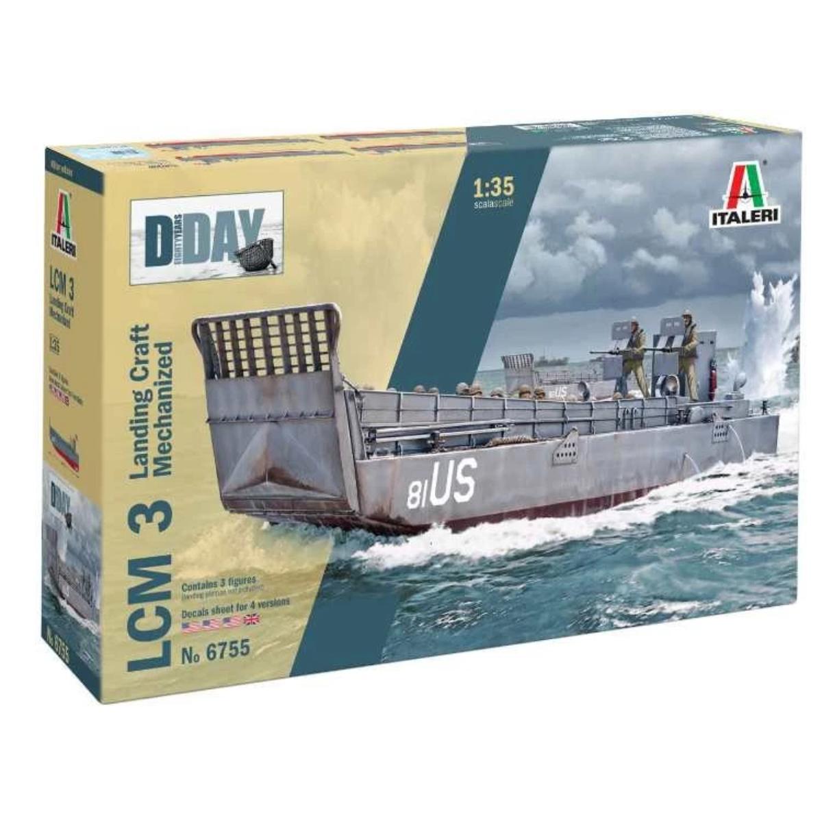 Italeri LCM-3 landing craft 1/35 model kit box
