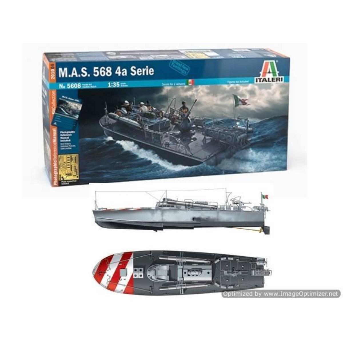 Italeri MAS 568 4a Serie 1/35 model kit box