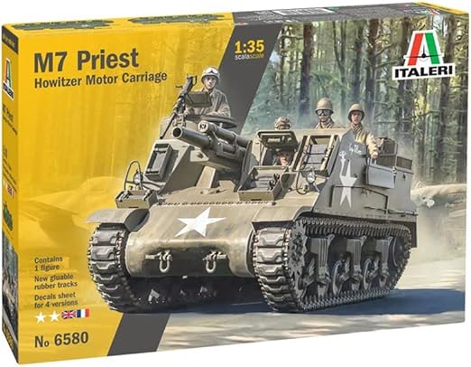 Italeri M7 Priest model kit box art 1/35 scale