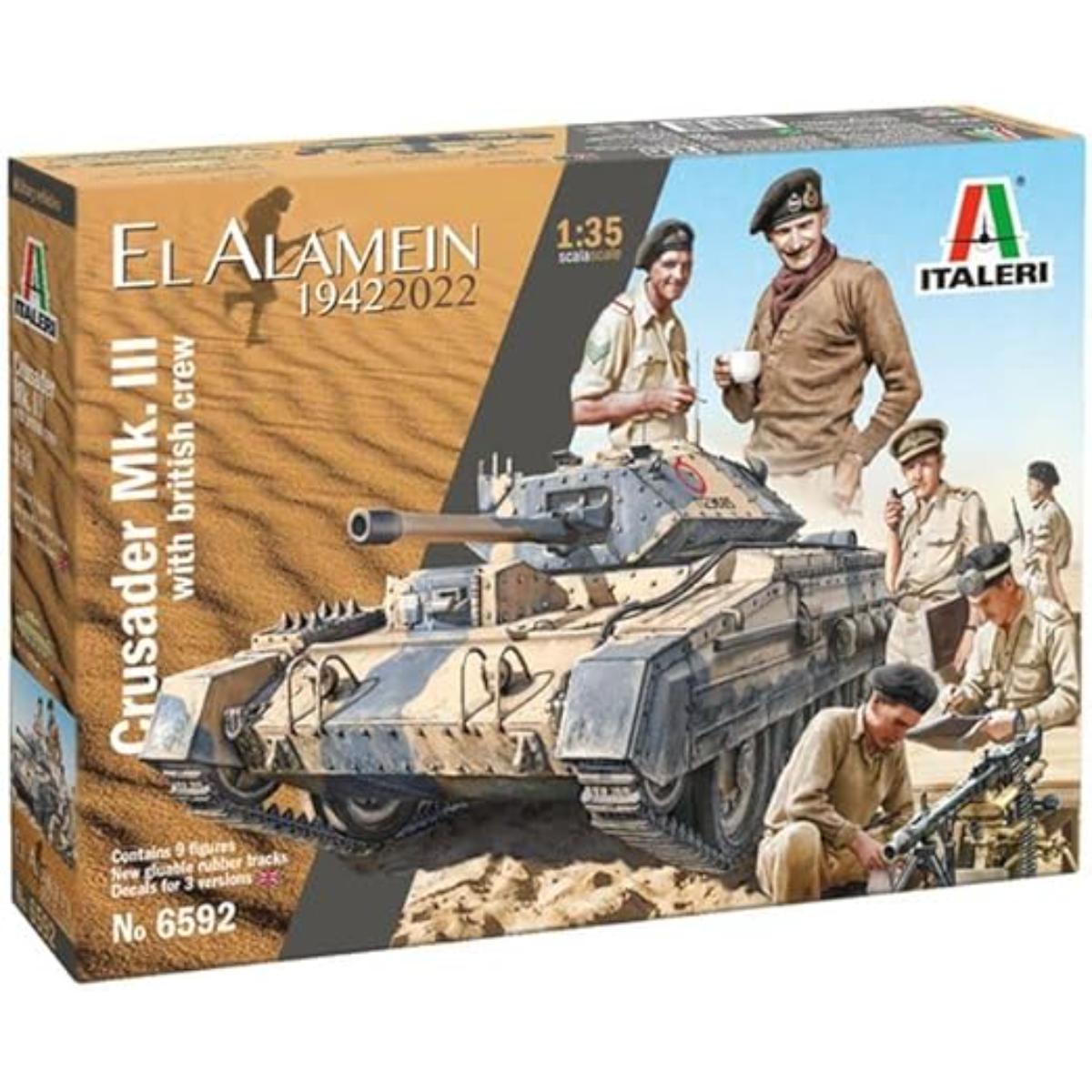 Italeri Crusader Mk.III model kit preview