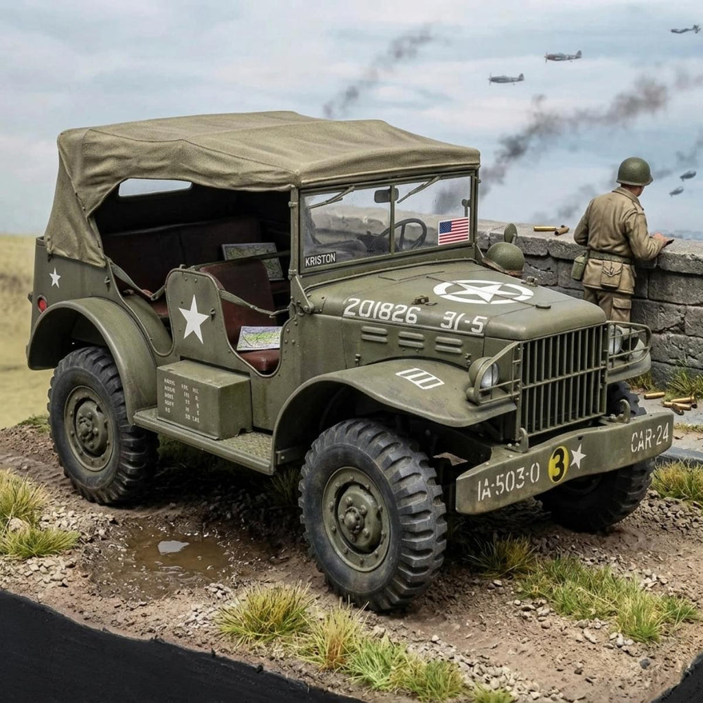 Italeri Dodge WC-56/57 Command Car 1:35 scale model diorama