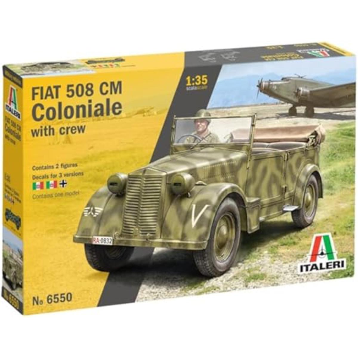 Italeri 508 CM Coloniale staff car model kit assembled