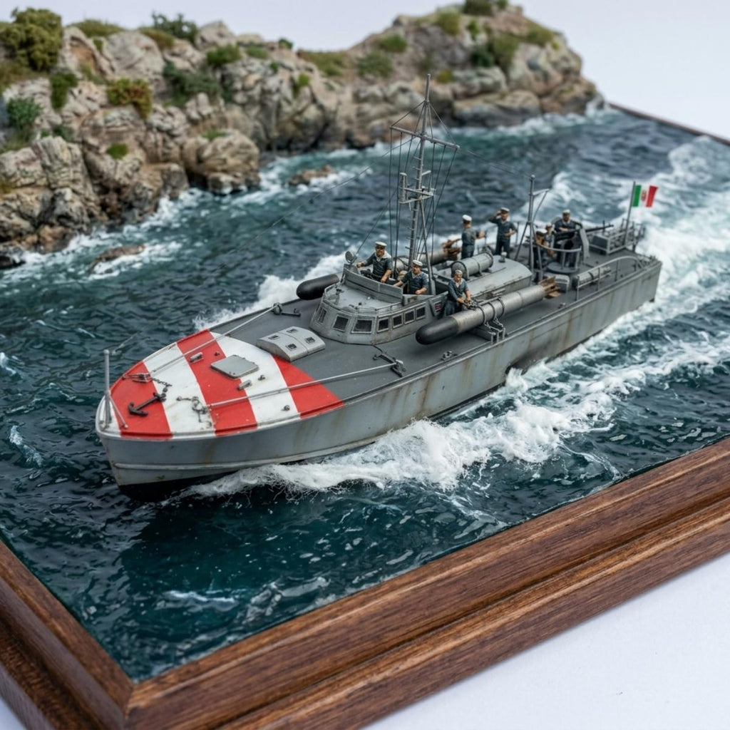 Italeri MAS 568 4a Serie 1/35 model diorama