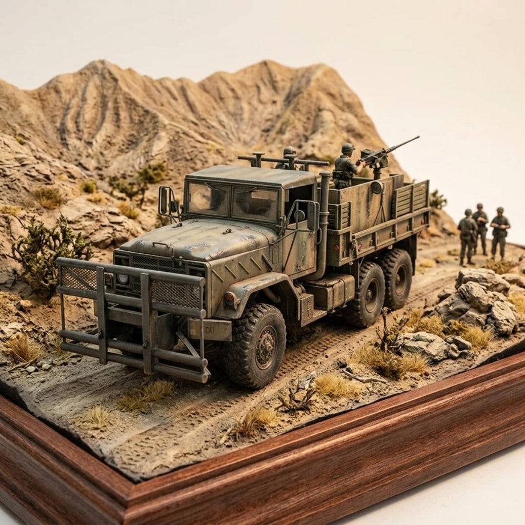 Italeri M923 Hillbilly Gun Truck 1/35 model diorama