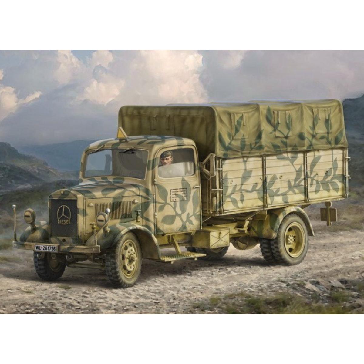 Italeri L3000 S German cargo truck model kit box art