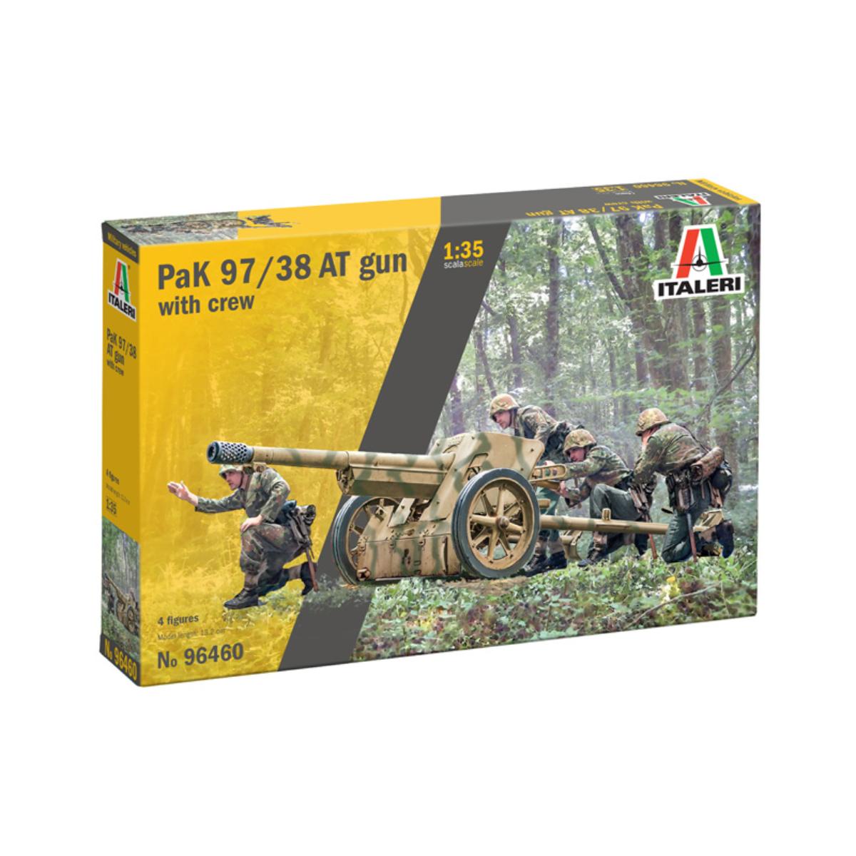 Italeri 1:35 Pak 97/38 Anti-Tank Gun with Crew Plastic Model Kit (#96460)