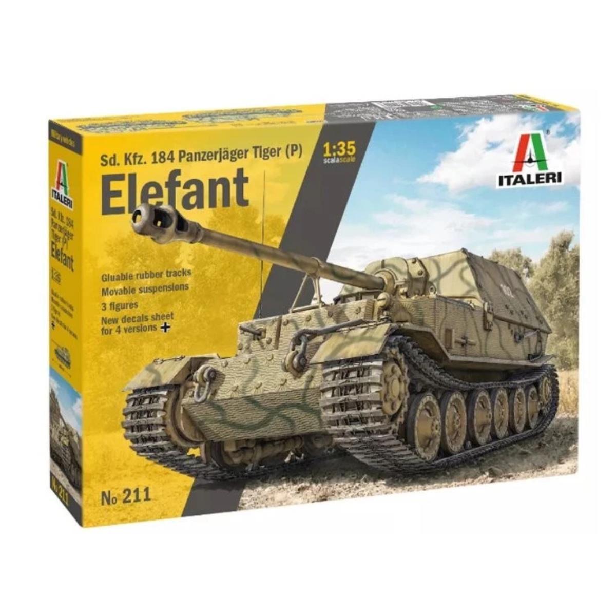 Italeri Tiger Elefant 1:35 model kit box IT211